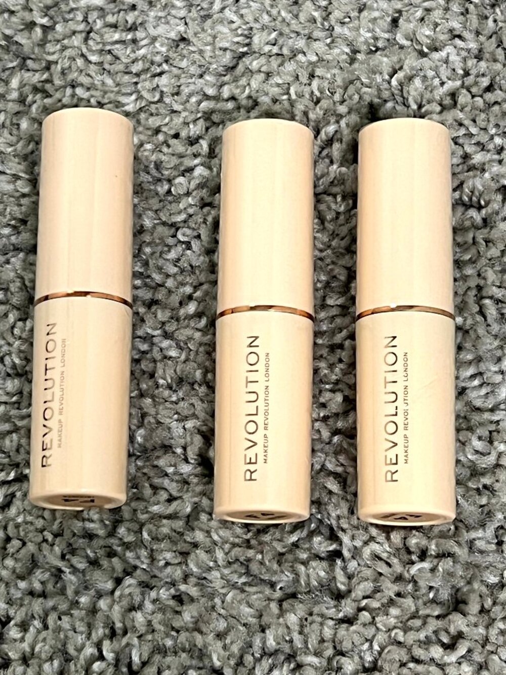 Makeup Revolution Beauty Fast Base Stick Foundation F4 3 Pack